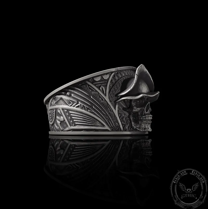 Vintage Hat Skull Sterling Silver Ring sold by GTHIC product image thumbnail 4