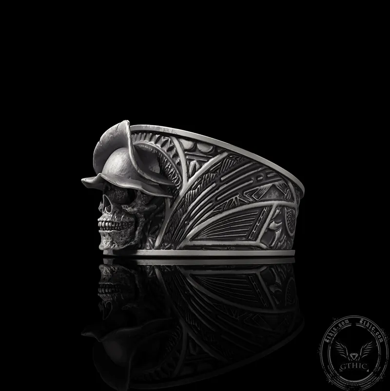 Vintage Hat Skull Sterling Silver Ring sold by GTHIC product image thumbnail 3