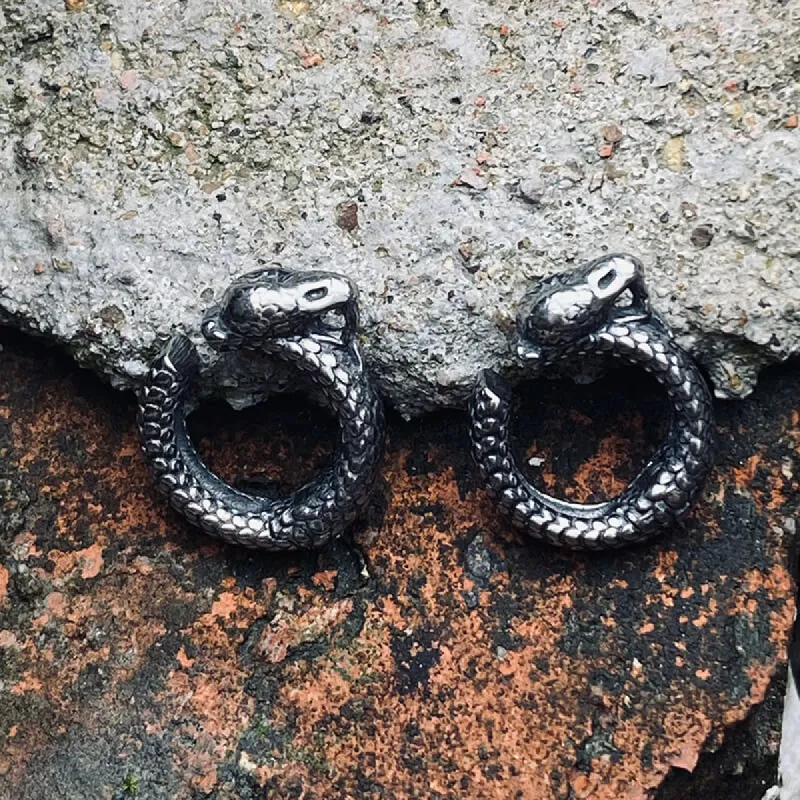 Punk Snake Stainless Steel Animal Ear Cuffs sold by GTHIC