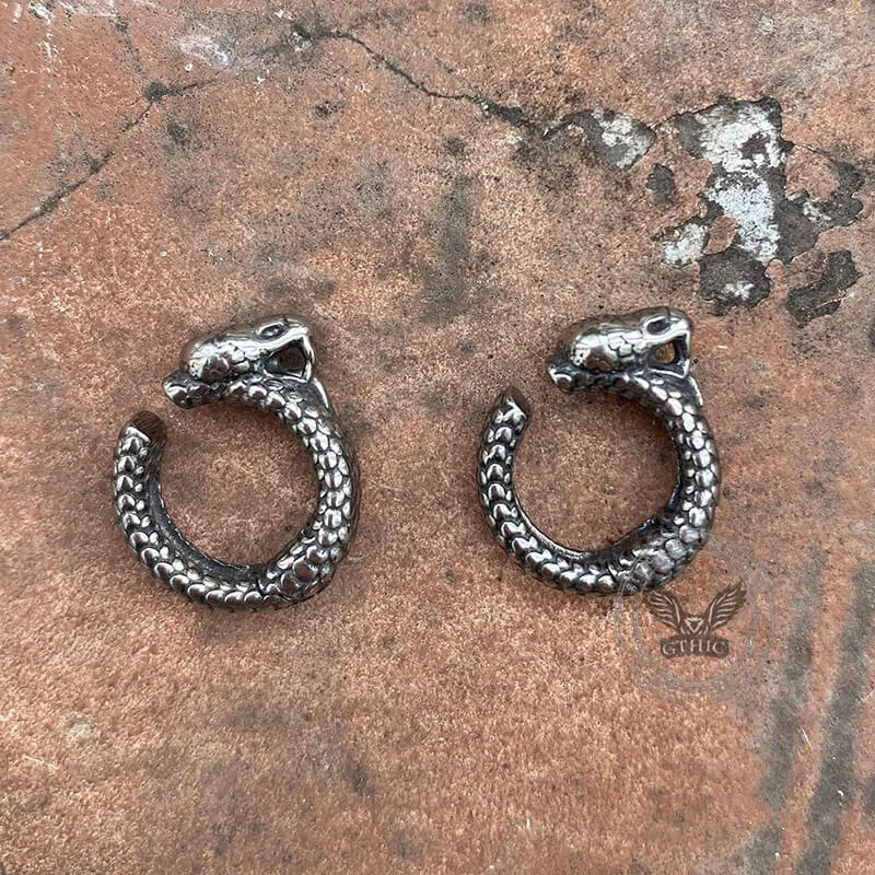 Punk Snake Stainless Steel Animal Ear Cuffs sold by GTHIC product image thumbnail 4