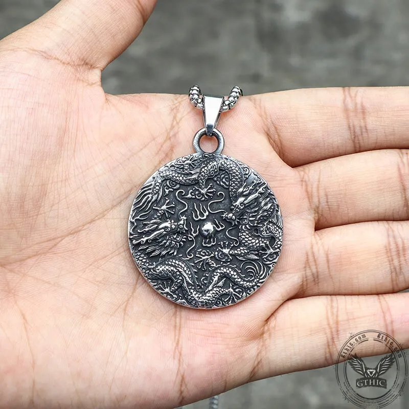 Chinese Dragon Amulet Stainless Steel Pendant sold by GTHIC product image thumbnail 2
