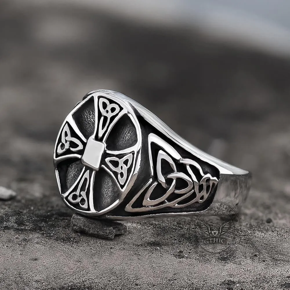 Celtics Knot Cross Stainless Steel Viking Ring sold by GTHIC product image thumbnail 4