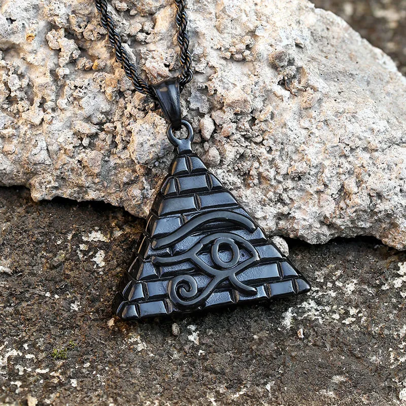 Triangle Pyramid Eye of Ra Stainless Steel Pendant sold by GTHIC product image thumbnail 5