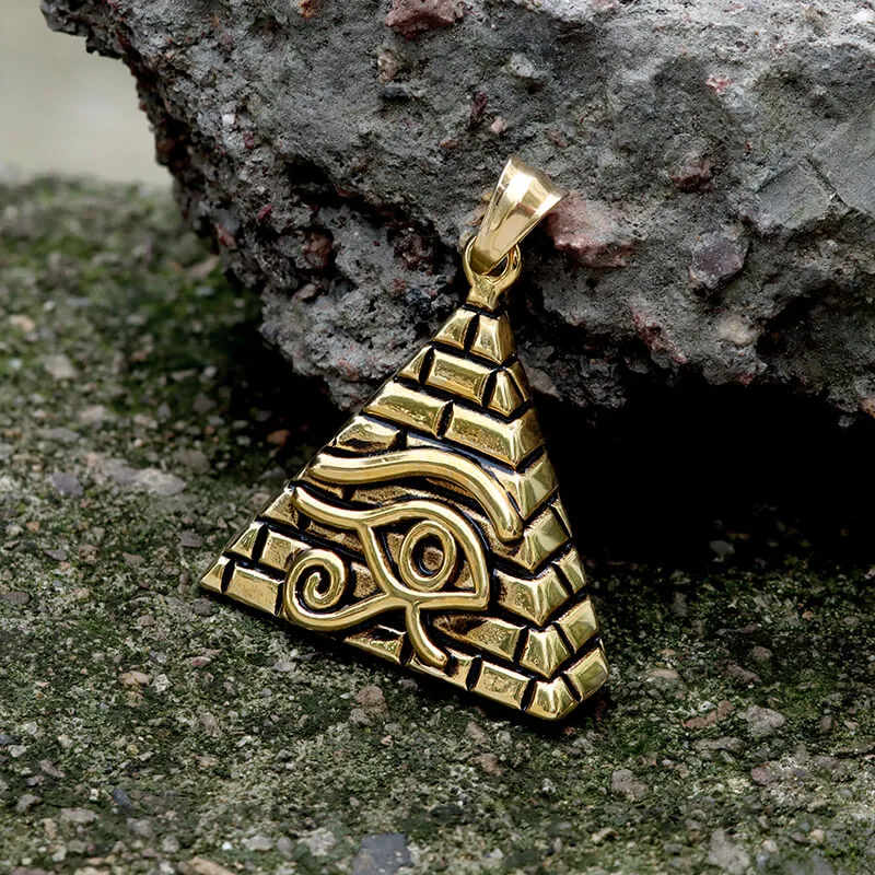 Triangle Pyramid Eye of Ra Stainless Steel Pendant sold by GTHIC product image thumbnail 3