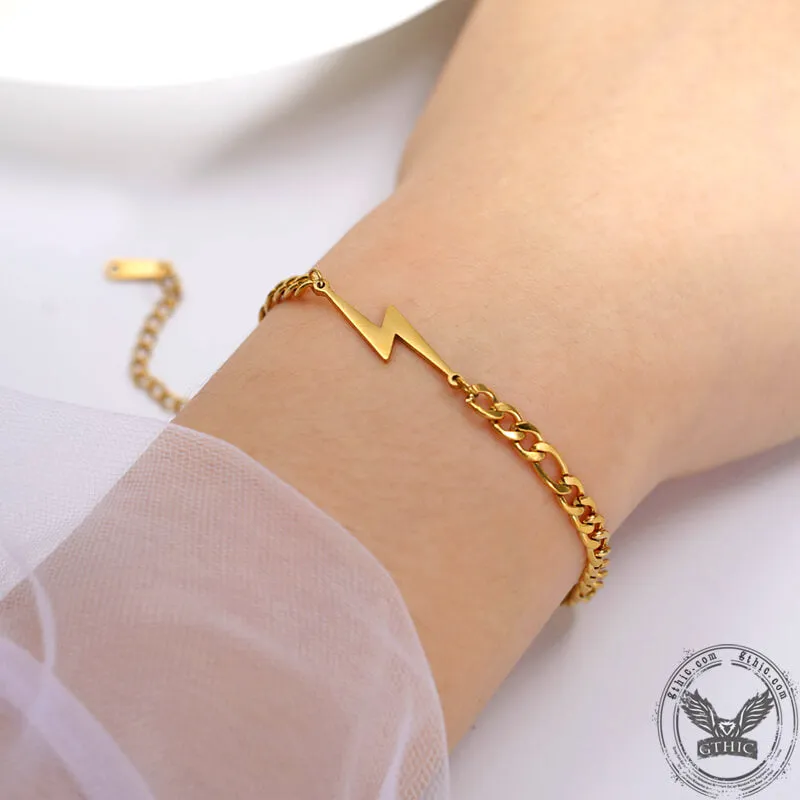 Lightning Stainless Steel Minimalism Bracelet sold by GTHIC product image thumbnail 5