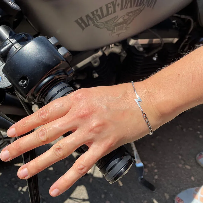 Lightning Stainless Steel Minimalism Bracelet sold by GTHIC product image thumbnail 2