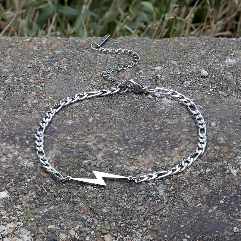 Lightning Stainless Steel Minimalism Bracelet sold by GTHIC