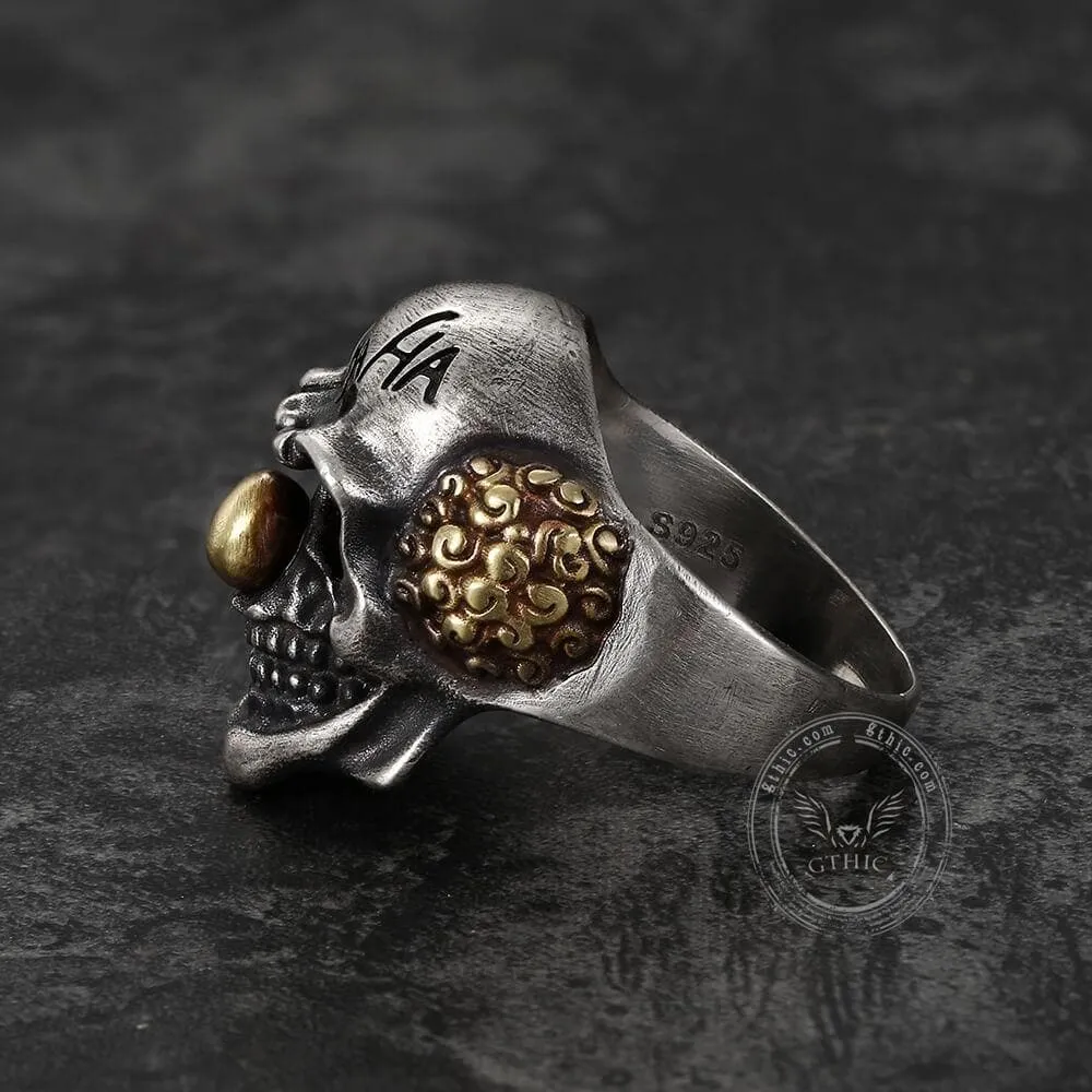 Joker Sterling Silver Skull Ring sold by GTHIC product image thumbnail 5