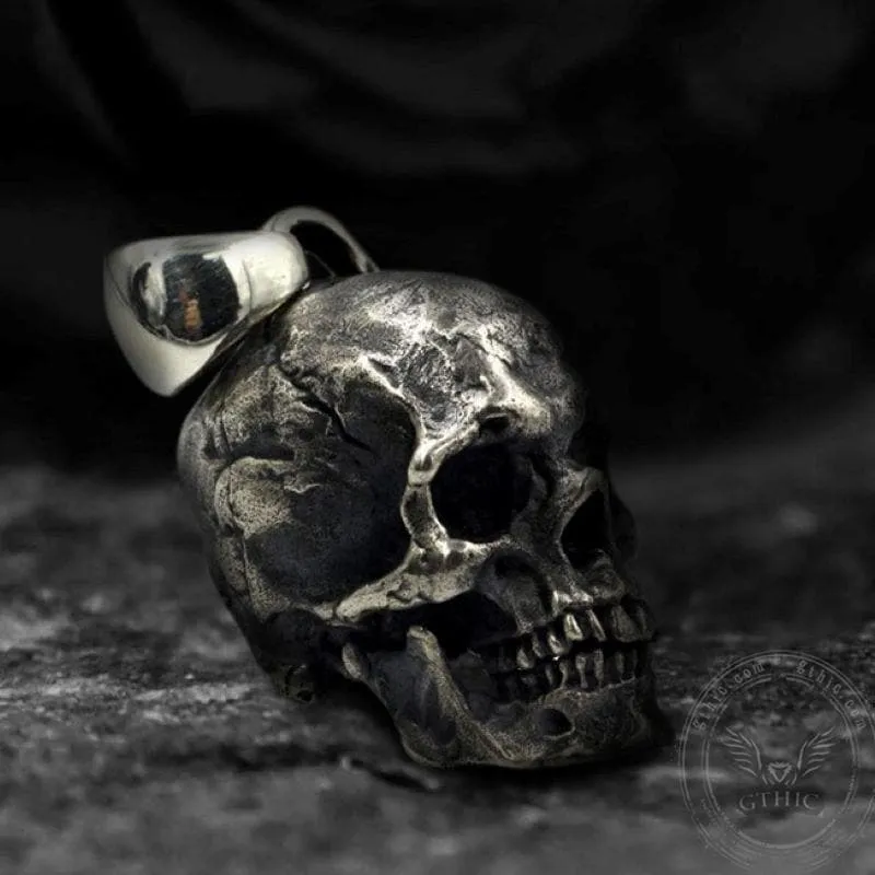 Calvarium Sterling Silver Skull Pendant sold by GTHIC product image thumbnail 3
