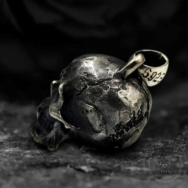 Calvarium Sterling Silver Skull Pendant sold by GTHIC product image thumbnail 4