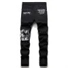 Patch Skull Print Cotton Men's Punk Pants sold by GTHIC