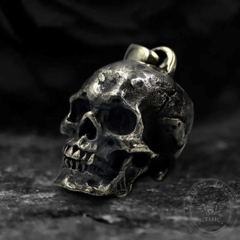 Calvarium Sterling Silver Skull Pendant sold by GTHIC