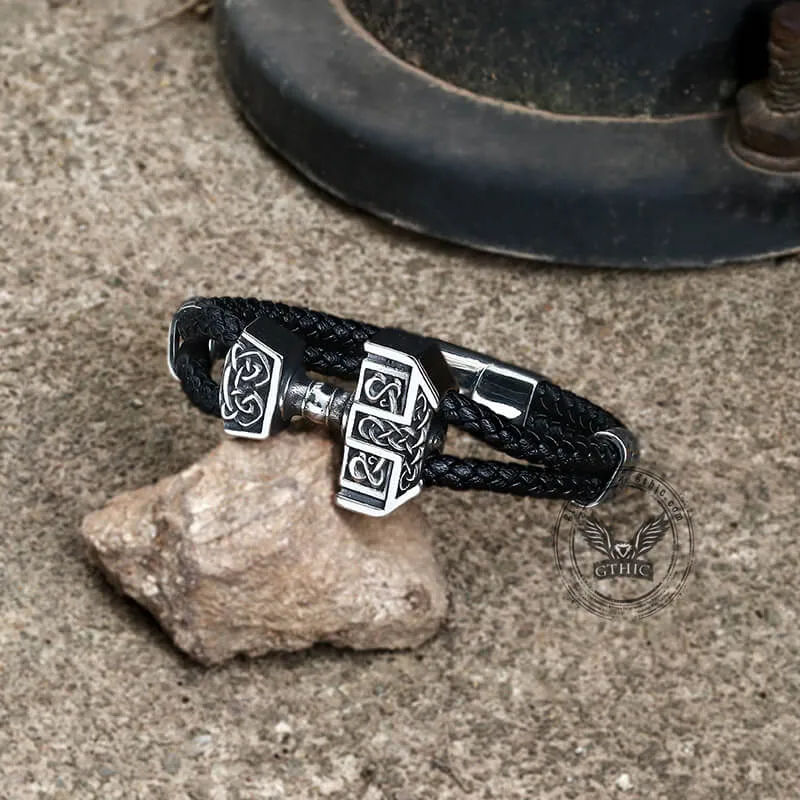 Celtic Hammer Stainless Steel Viking Bracelet sold by GTHIC product image thumbnail 3