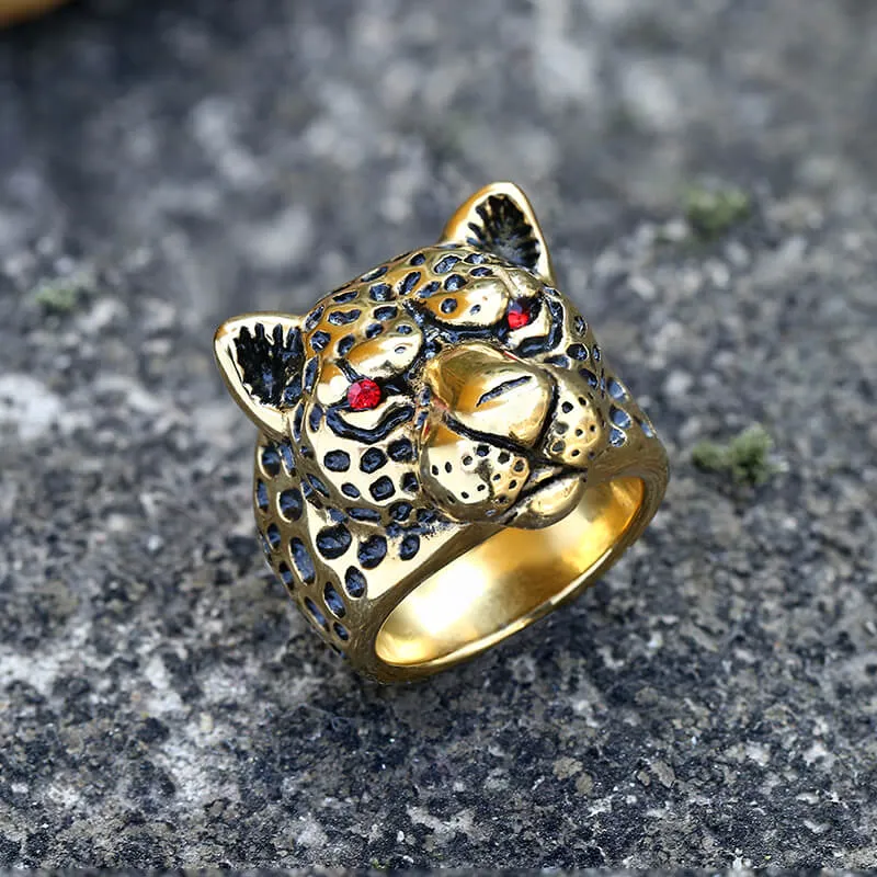 Vintage Leopard Head Stainless Steel Ring sold by GTHIC product image thumbnail 4
