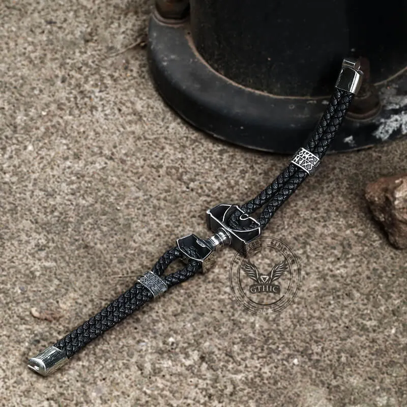 Celtic Hammer Stainless Steel Viking Bracelet sold by GTHIC product image thumbnail 5