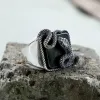 Black Gemstone Snake Stainless Steel Ring sold by GTHIC