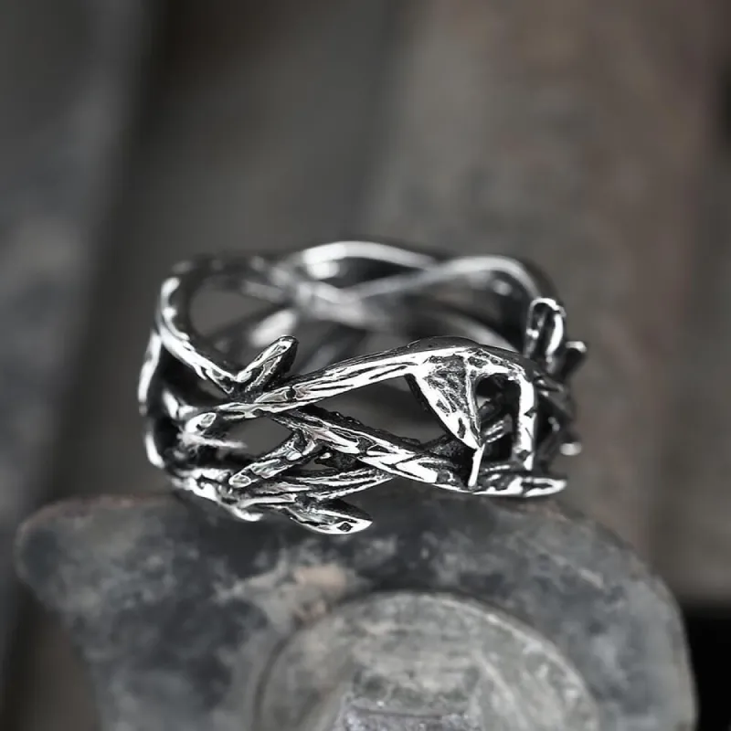 Thistles and Thorns Stainless Steel Ring sold by GTHIC