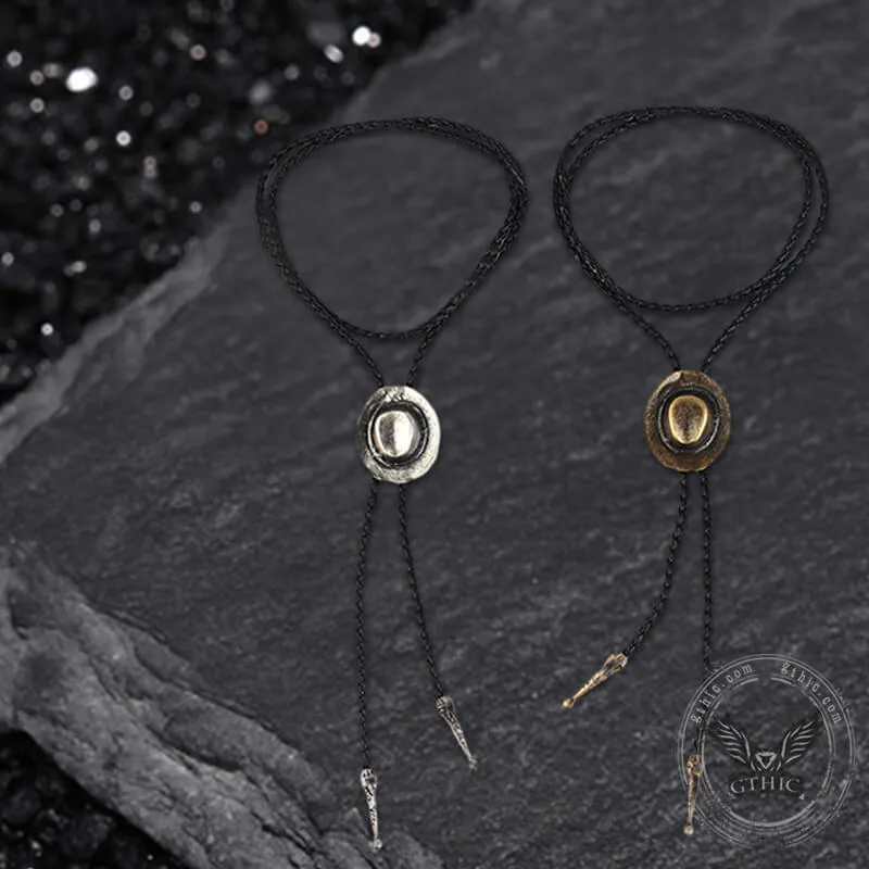 Western Cowboy Hat Design Alloy Bolo Tie sold by GTHIC product image thumbnail 5