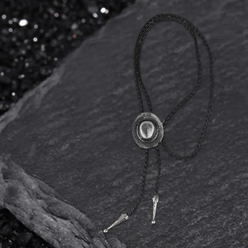 Western Cowboy Hat Design Alloy Bolo Tie sold by GTHIC product image thumbnail 3