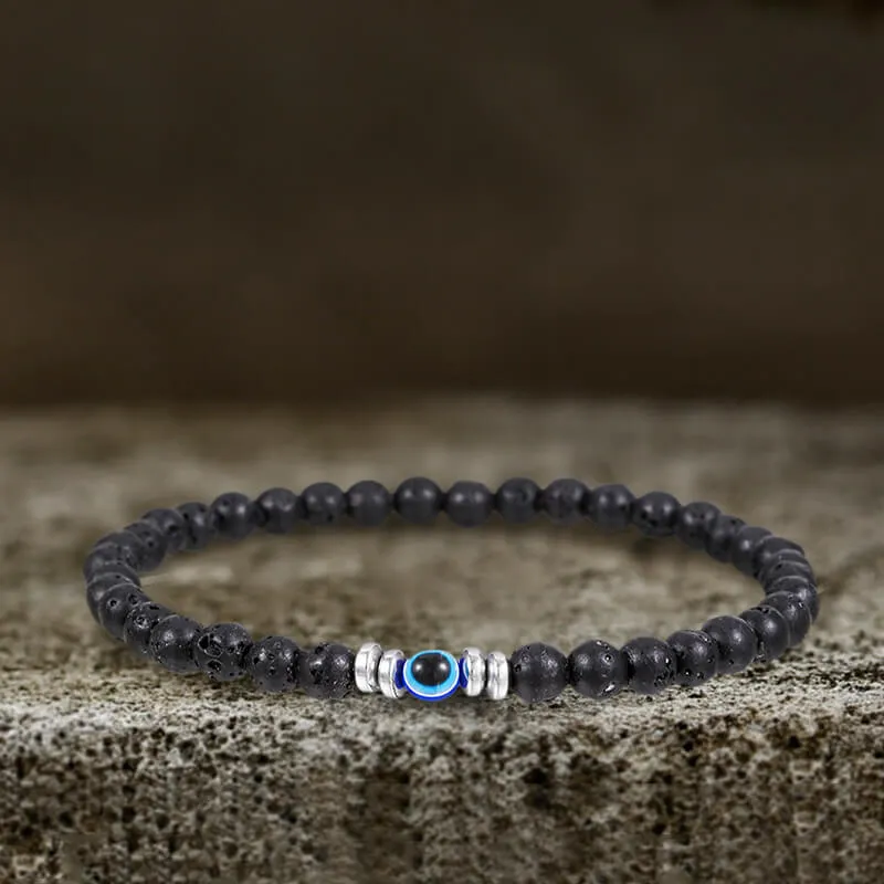 Evil Eye Natural Stone Beaded Bracelet sold by GTHIC product image thumbnail 5