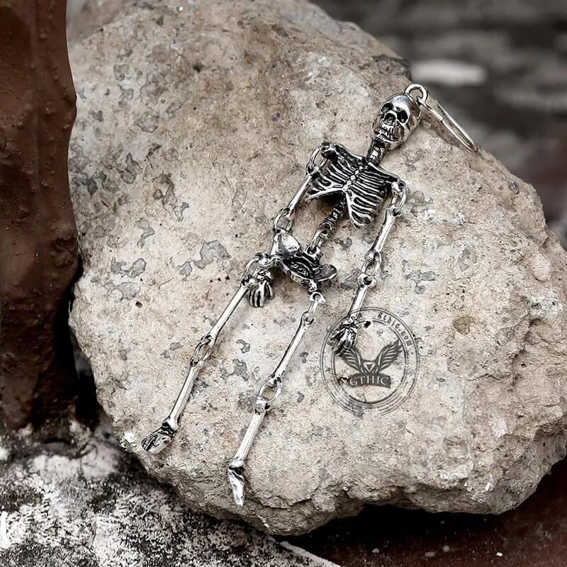 Scary Skeleton Alloy Earrings sold by GTHIC product image thumbnail 3