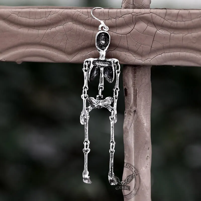 Scary Skeleton Alloy Earrings sold by GTHIC product image thumbnail 4