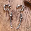 Samurai Sword Stainless Steel Stud Earrings sold by GTHIC