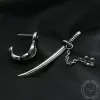 Samurai Sword Stainless Steel Stud Earrings sold by GTHIC