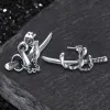 Samurai Sword Stainless Steel Stud Earrings sold by GTHIC