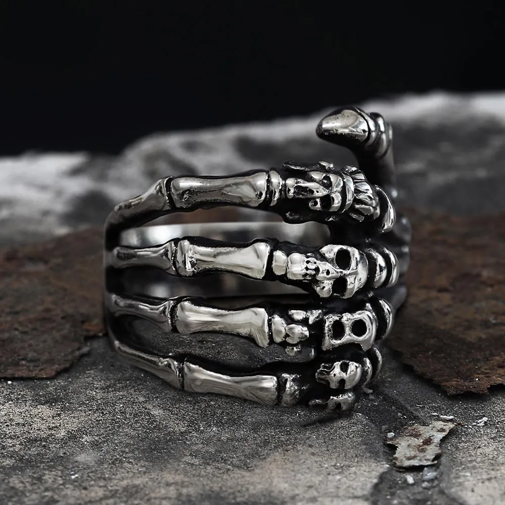 Claw Stainless Steel Skull Ring sold by GTHIC