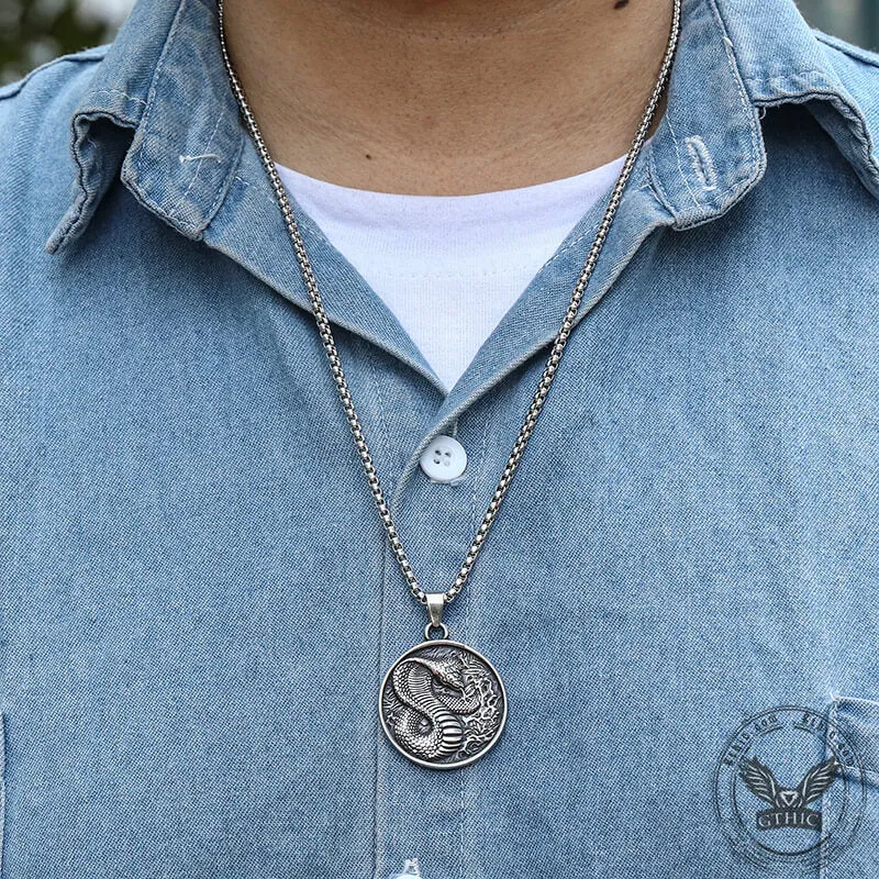 Cobra Stainless Steel Snake Pendant sold by GTHIC product image thumbnail 2