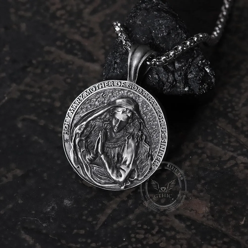 The Virgin in Prayer Pure Tin Necklace sold by GTHIC product image thumbnail 3