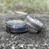 Norse Runes Celtic Knot Sterling Silver Viking Ring sold by GTHIC