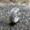 Norse Runes Celtic Knot Sterling Silver Viking Ring sold by GTHIC