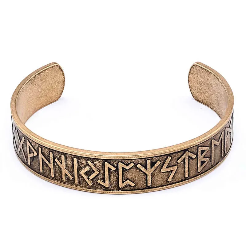 Nordic Rune Stainless Steel Viking Cuff Bracelet sold by GTHIC product image thumbnail 4
