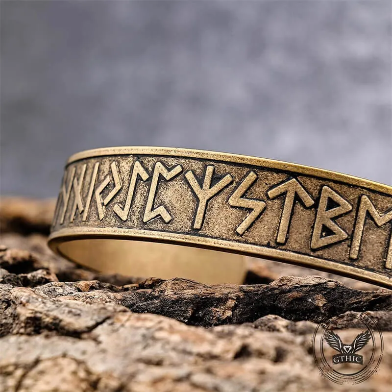 Nordic Rune Stainless Steel Viking Cuff Bracelet sold by GTHIC product image thumbnail 3