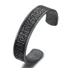 Nordic Rune Stainless Steel Viking Cuff Bracelet sold by GTHIC