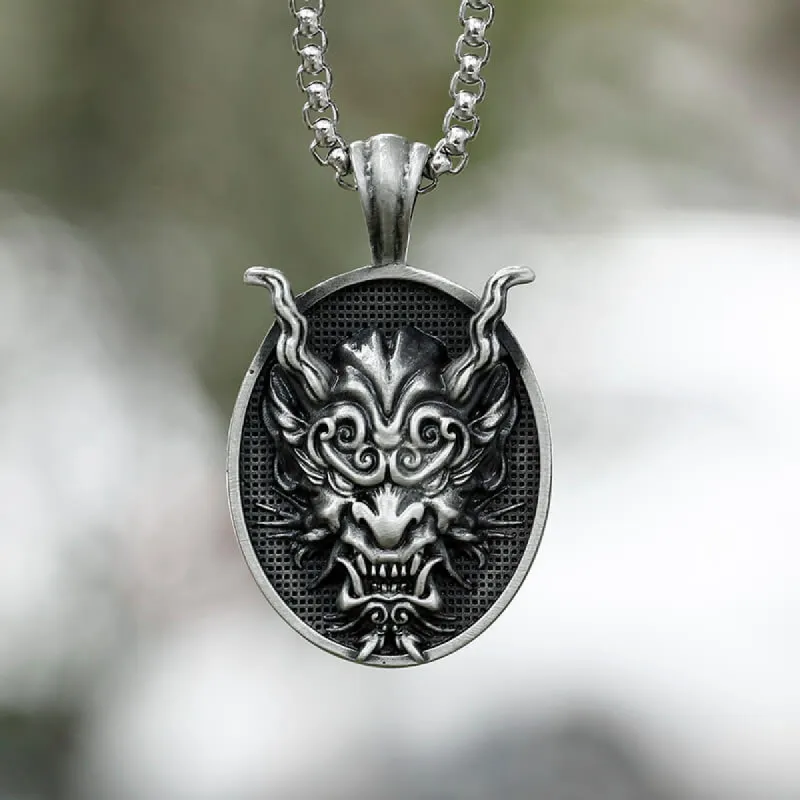 Japanese Oni Pure Tin Pendant sold by GTHIC