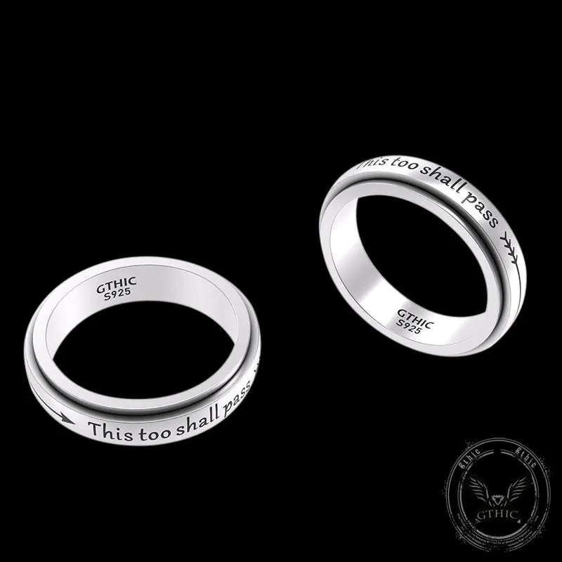 This Too Shall Pass Sterling Silver Spinner Ring sold by GTHIC product image thumbnail 5