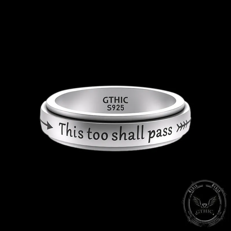 This Too Shall Pass Sterling Silver Spinner Ring sold by GTHIC product image thumbnail 2