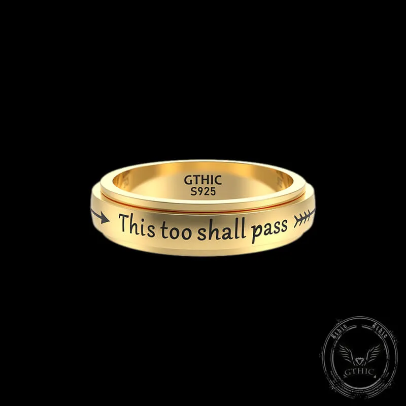 This Too Shall Pass Sterling Silver Spinner Ring sold by GTHIC product image thumbnail 3