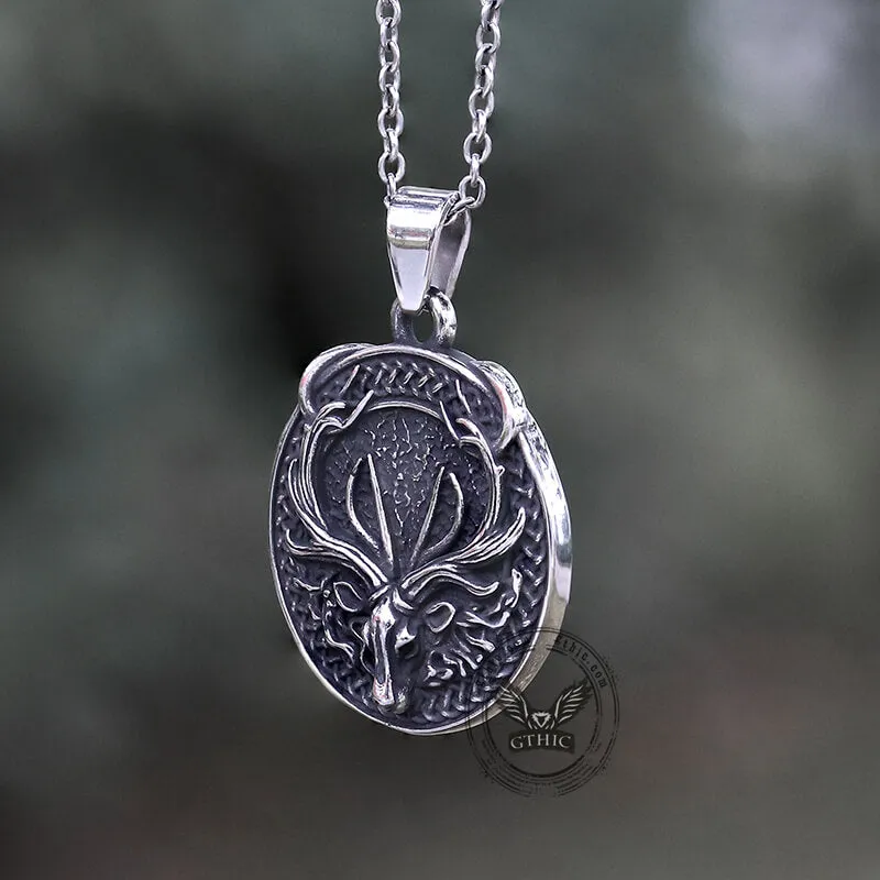 Vintage Elk Stainless Steel Pendant sold by GTHIC product image thumbnail 4