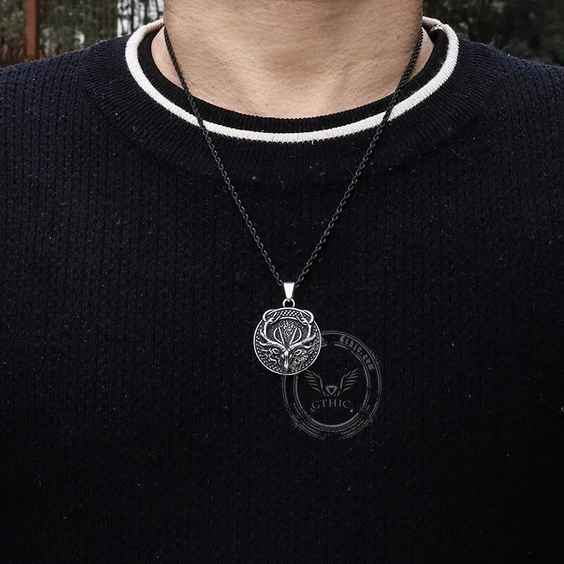 Vintage Elk Stainless Steel Pendant sold by GTHIC product image thumbnail 2