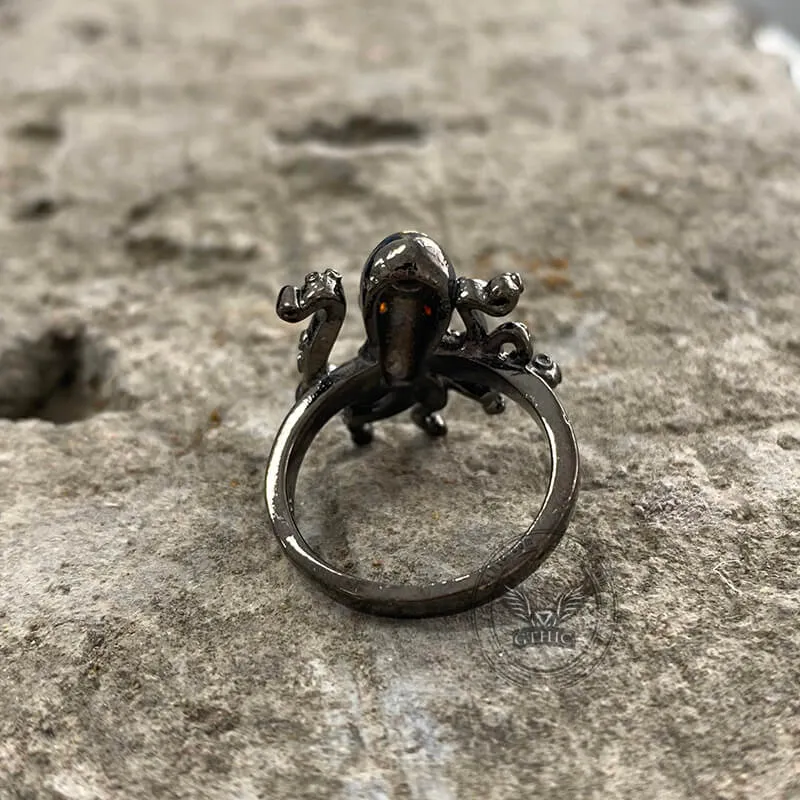 Black Octopus Brass Ring sold by GTHIC product image thumbnail 5