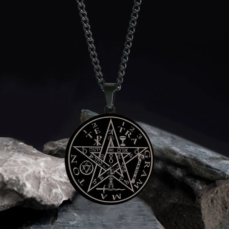 Pentagram Seal Of Solomon Stainless Steel Necklace sold by GTHIC product image thumbnail 5