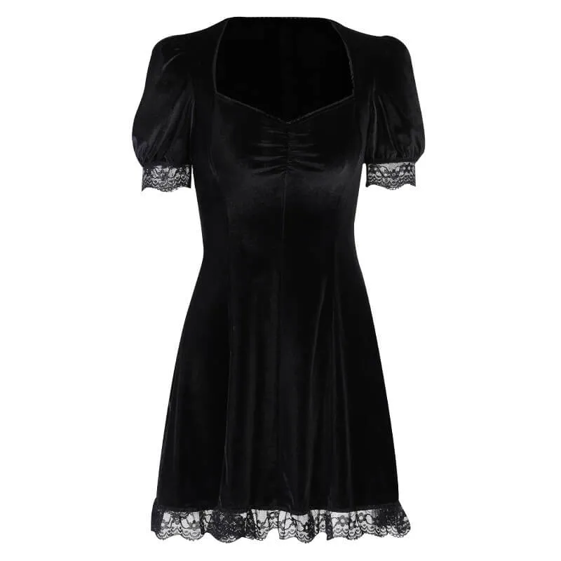 Gothic A Line Polyester Mini Dress sold by GTHIC product image thumbnail 5