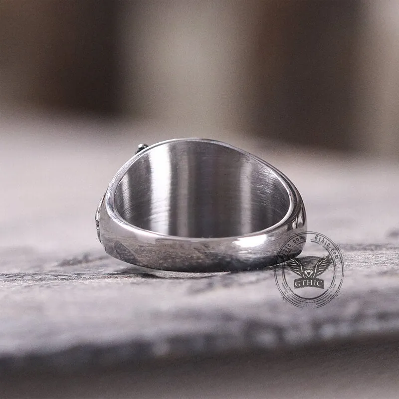 Norse Wolf Stainless Steel Animal Ring sold by GTHIC product image thumbnail 5