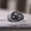 Norse Wolf Stainless Steel Animal Ring sold by GTHIC