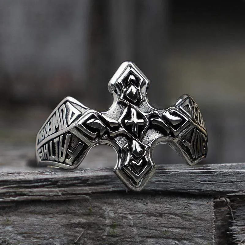Christian Cross Sterling Silver Ring sold by GTHIC
