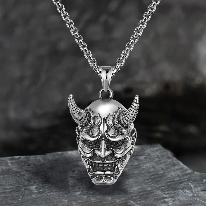 Domineer Hannya Oni Mask Stainless Steel Pendant sold by GTHIC product image thumbnail 3